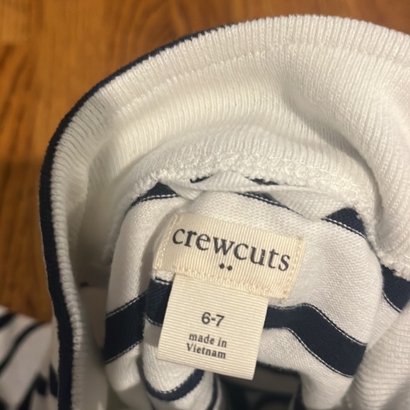 Crewcuts Boy’s Striped Half Zip Size 6-7 - Picture 3 of 5